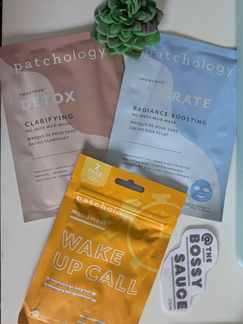 Patchology 4 Sheet Mask Set Hydrate and Detox Mud Mask & Energizing Masks NEW